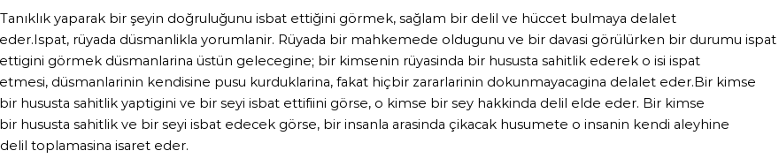 Derleme'ye Göre Rüyada İspat Etmek Görmek