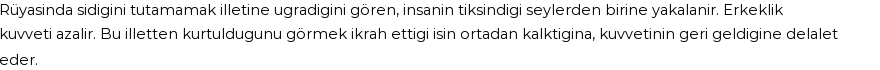 Derleme'ye Göre Rüyada Sidiğini Tutamamak Görmek