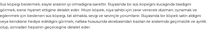 Derleme'ye Göre Rüyada Süs Köpeği Görmek