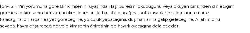 Diyanet'e Göre Rüyada Haşr Suresi Görmek