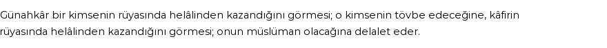 Diyanet'e Göre Rüyada Helal Görmek