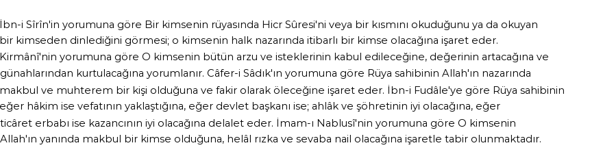 Diyanet'e Göre Rüyada Hicr Suresi Görmek