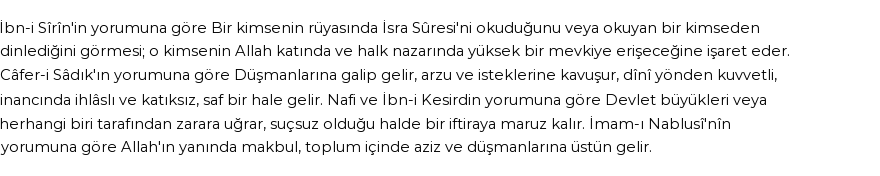 Diyanet'e Göre Rüyada İsra Suresi Görmek