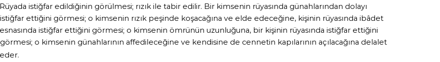 Diyanet'e Göre Rüyada İstiğfar Etmek Görmek