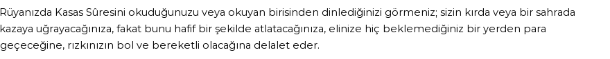 Diyanet'e Göre Rüyada Kasas Suresi Görmek