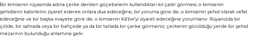 Diyanet'e Göre Rüyada Kıl Çadır Görmek