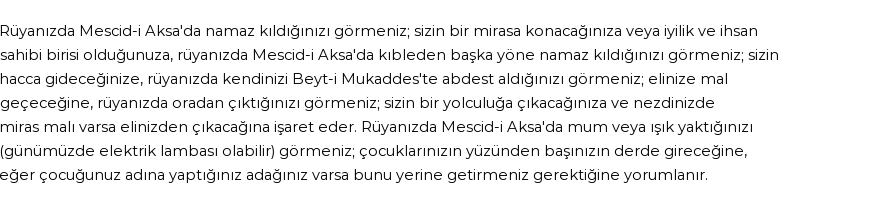 Diyanet'e Göre Rüyada Mescid-i Aksa Görmek