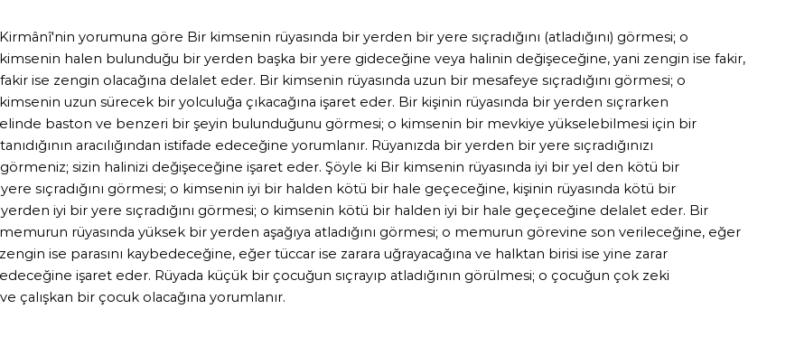 Diyanet'e Göre Rüyada Sıçramak Görmek