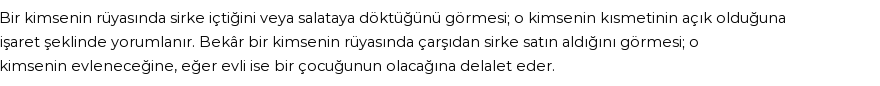 Diyanet'e Göre Rüyada Sirke Görmek