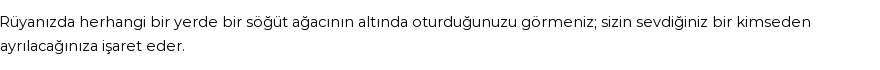 Diyanet'e Göre Rüyada Söğüt Ağacı Görmek