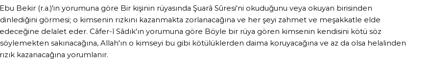 Diyanet'e Göre Rüyada Şuara Suresi Görmek