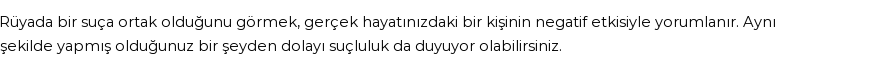 Guncel'e Göre Rüyada Suç Ortaklığı Görmek