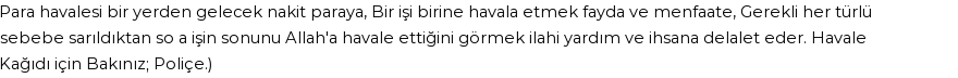 İhya'ya Göre Rüyada Havale Görmek