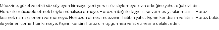 İhya'ya Göre Rüyada Horoz Görmek