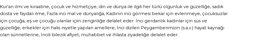 İhya'ya Göre Rüyada İnci Görmek