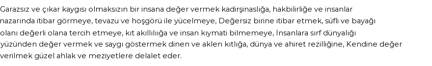 İhya'ya Göre Rüyada İtibar Görmek