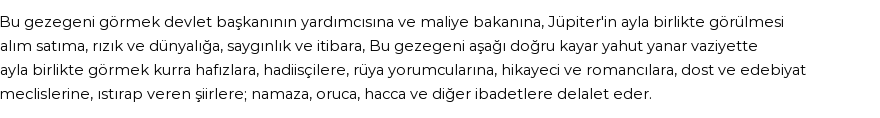 İhya'ya Göre Rüyada Jüpiter Görmek