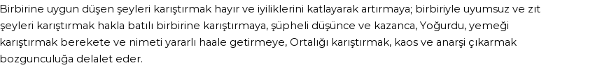 İhya'ya Göre Rüyada Karıştırmak Görmek