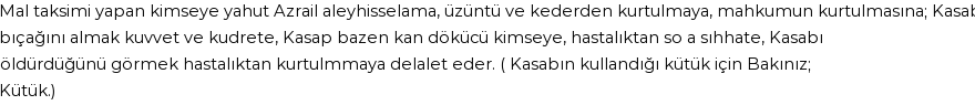 İhya'ya Göre Rüyada Kasap Görmek