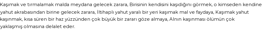 İhya'ya Göre Rüyada Kaşımak Görmek