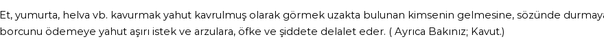 İhya'ya Göre Rüyada Kavurmak Görmek