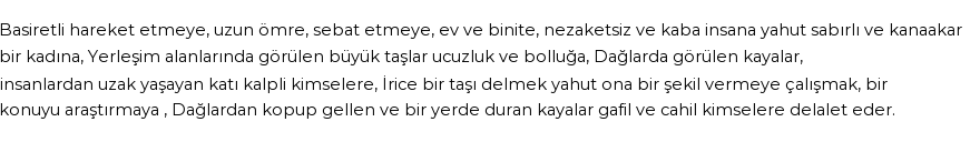 İhya'ya Göre Rüyada Kaya Görmek