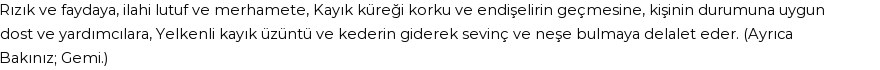 İhya'ya Göre Rüyada Kayık Görmek