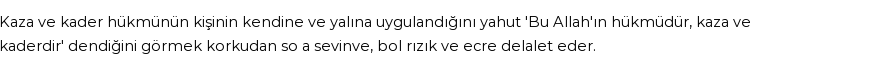 İhya'ya Göre Rüyada Kaza Ve Kader Görmek