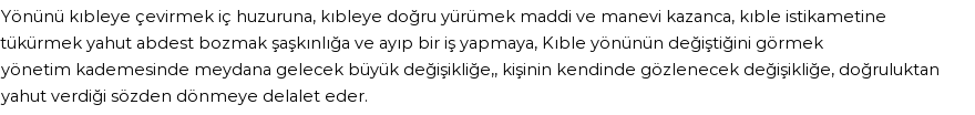 İhya'ya Göre Rüyada Kıble Görmek