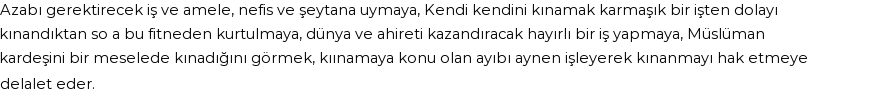 İhya'ya Göre Rüyada Kınamak Görmek