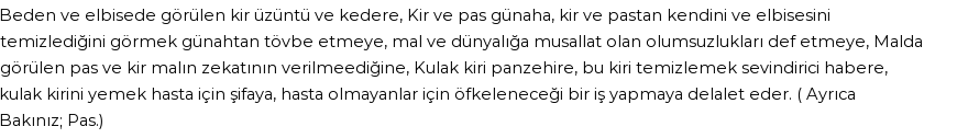 İhya'ya Göre Rüyada Kir Görmek