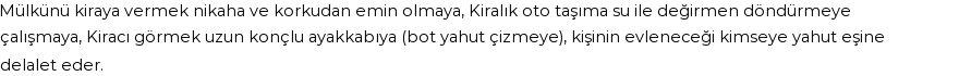 İhya'ya Göre Rüyada Kira, Kiracı Görmek