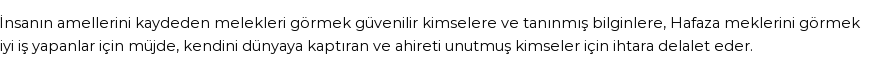 İhya'ya Göre Rüyada Kiramen Katibin Görmek