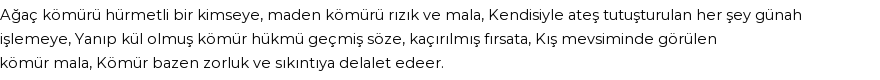 İhya'ya Göre Rüyada Kömür Görmek