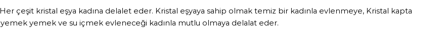 İhya'ya Göre Rüyada Kristal Eşya Görmek