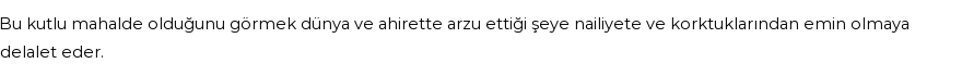 İhya'ya Göre Rüyada Mina Görmek