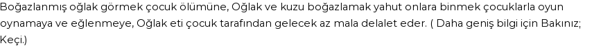 İhya'ya Göre Rüyada Oğlak Görmek