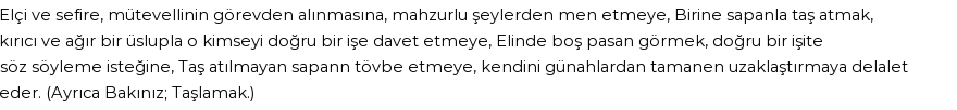 İhya'ya Göre Rüyada Sapan Görmek