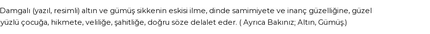 İhya'ya Göre Rüyada Sikke Görmek