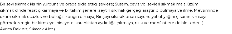 İhya'ya Göre Rüyada Sıkmak Görmek