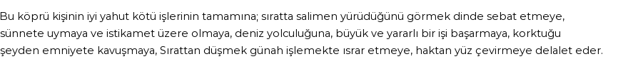 İhya'ya Göre Rüyada Sırat Köprüsü Görmek