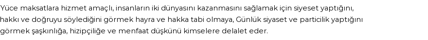 İhya'ya Göre Rüyada Siyaset Görmek