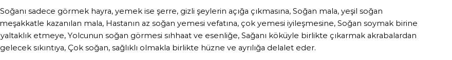 İhya'ya Göre Rüyada Soğan Görmek