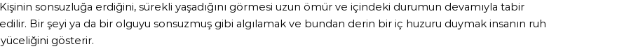 İhya'ya Göre Rüyada Sonsuzluk Görmek