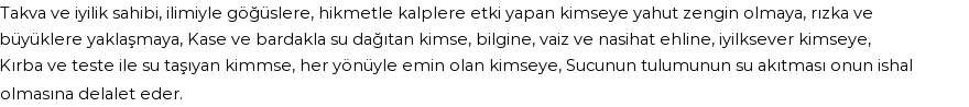 İhya'ya Göre Rüyada Sucu Görmek