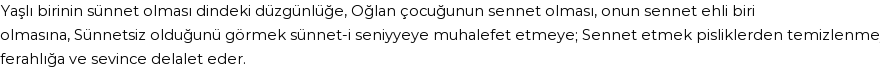 İhya'ya Göre Rüyada Sünnet Olmak - Etmek Görmek