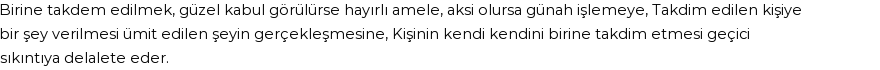 İhya'ya Göre Rüyada Takdim Edilmek Görmek