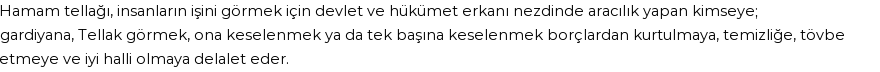 İhya'ya Göre Rüyada Tellak Görmek