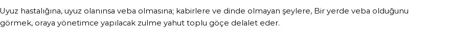 İhya'ya Göre Rüyada Veba Görmek