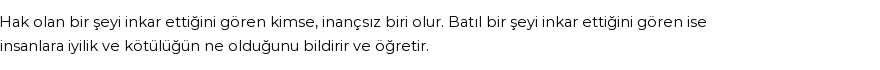 Molla Cami'ye Göre Rüyada İnkar Etmek Görmek